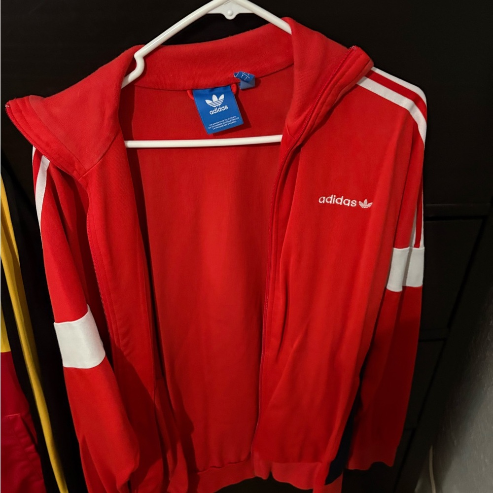 Adidas Red and White Jacket